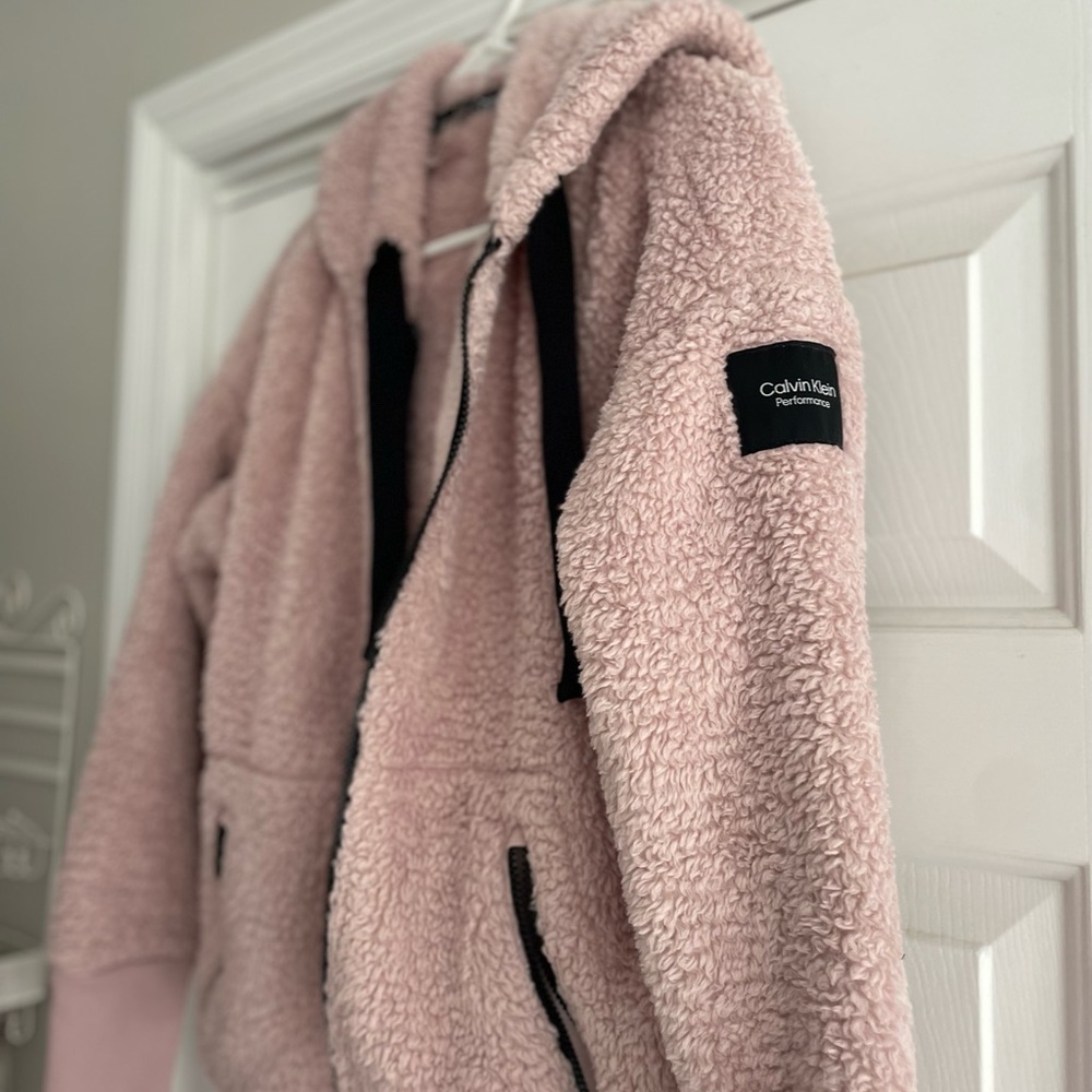 Calvin Klein Fuzzy Zip Up